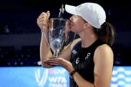 Iga Swiatek pictured after winning the 2023 WTA Finals